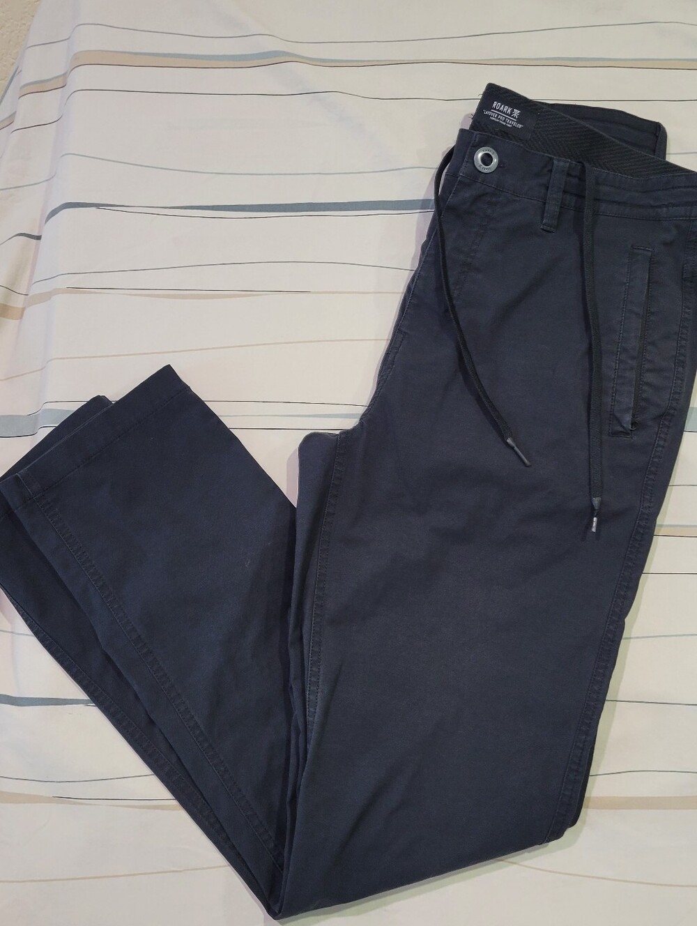 Roark Layover Pro Traveler Pants Mens Size Mediu Charcoal Gray Travel Hiking